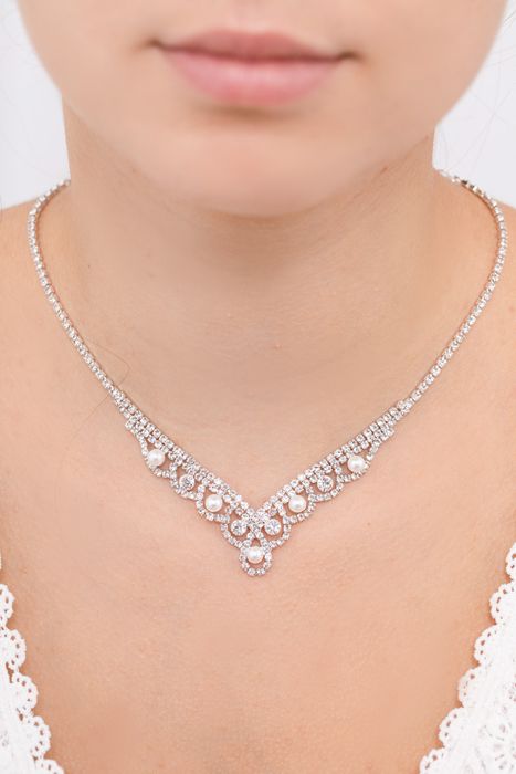 Parure bijoux collier mariage 0029
