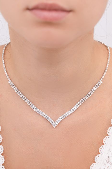 Parure bijoux collier mariage 0025