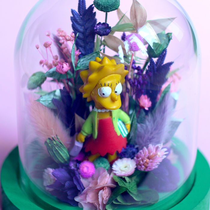 Cloche fleurie Lisa Simpson