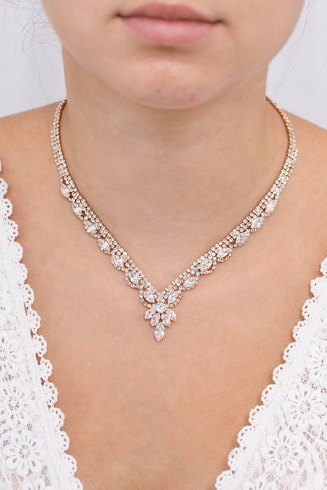 Parure bijoux collier mariage 0023