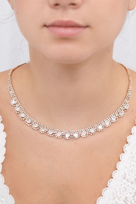 Parure bijoux collier mariage 0034