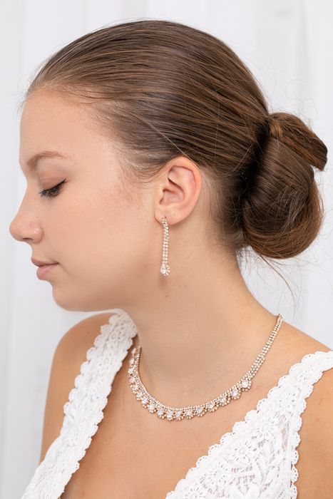 Parure bijoux collier mariage 0034