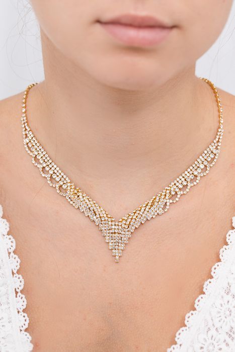 Parure bijoux collier mariage 0035