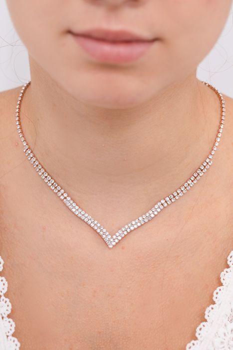 Parure bijoux collier mariage 0025