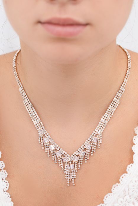 Parure bijoux collier mariage 0036
