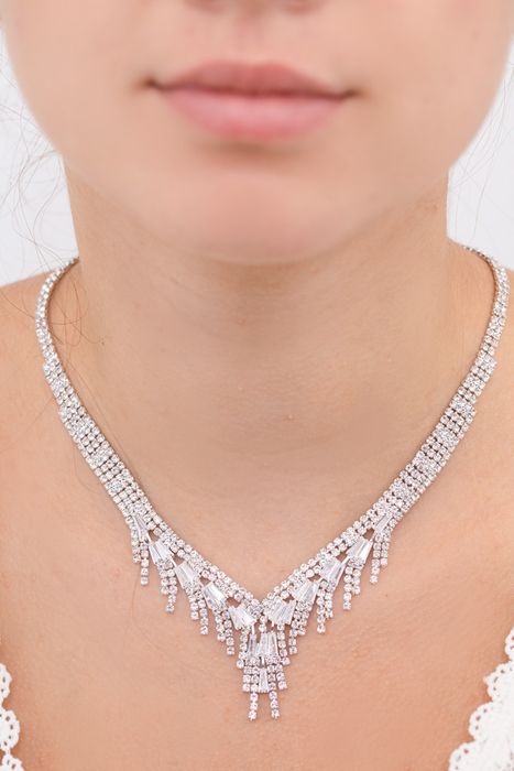 Parure bijoux collier mariage 0036