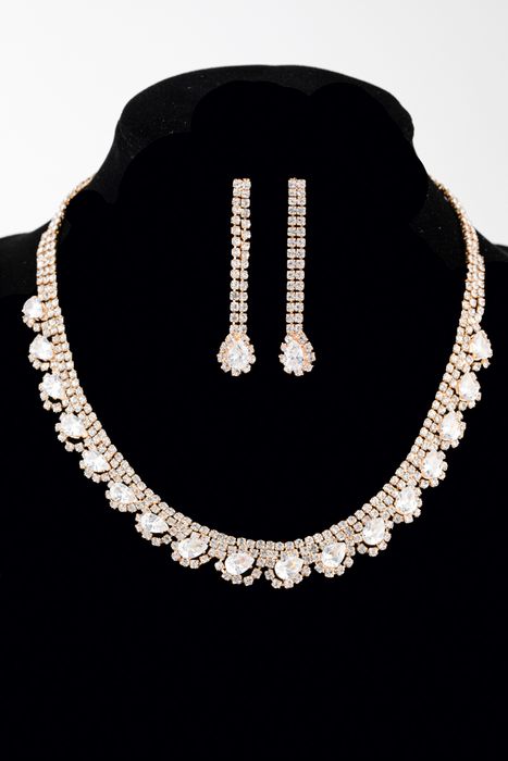 Parure bijoux collier mariage 0034