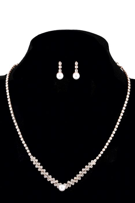 Parure bijoux collier mariage 0038