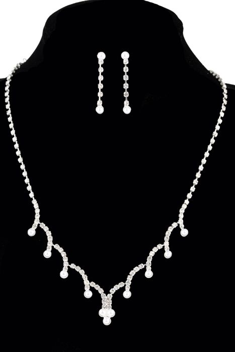 Parure bijoux collier mariage 0042