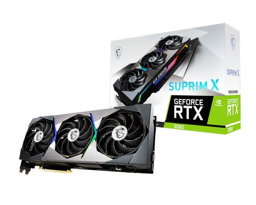 CARTE GRAPHIQUE MSI RTX 3080 SUPRIM 10G LHR - 10Go GDDR6X - 1920MHz - HDMI - 3xDP