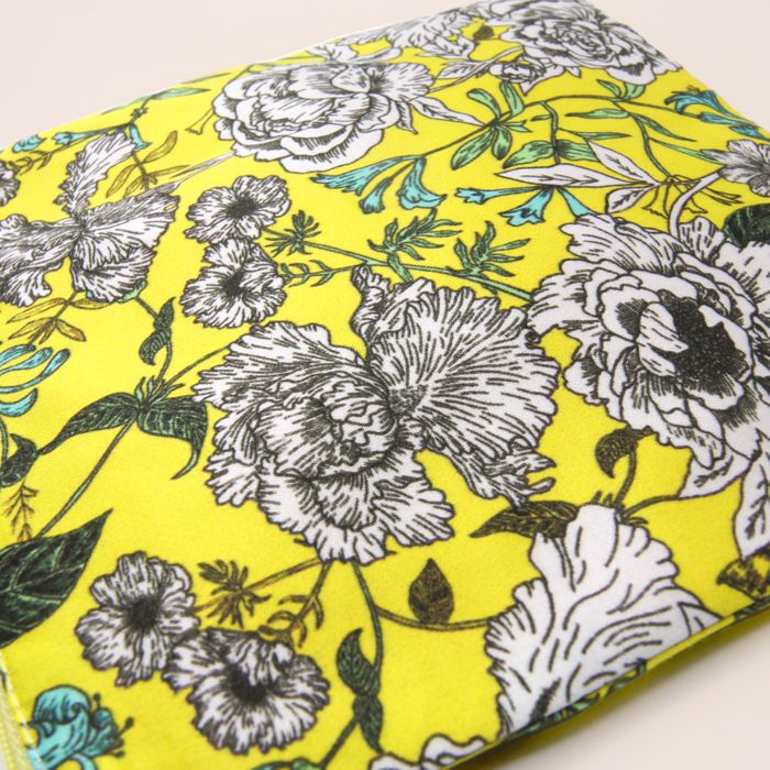 Pochette Fleurine 100% soie 17x17,5cm