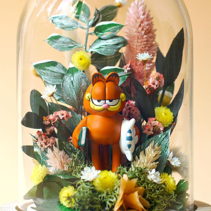 Cloche fleurie Garfield
