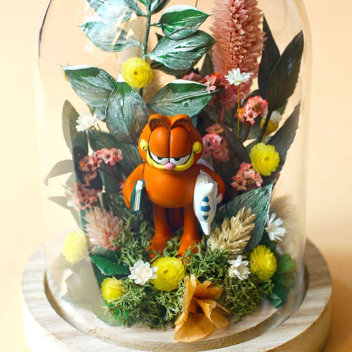 Cloche fleurie Garfield