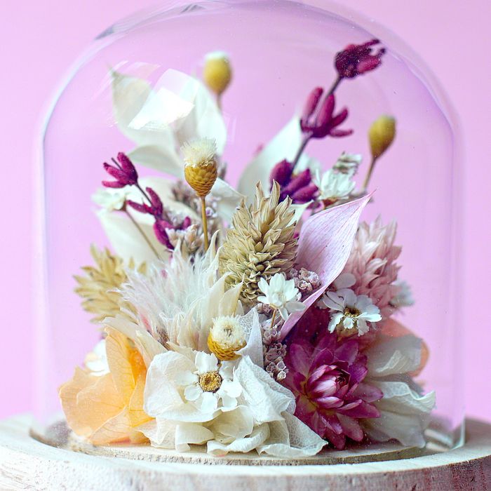 Mini cloche fleurie "Virgin Suicides"