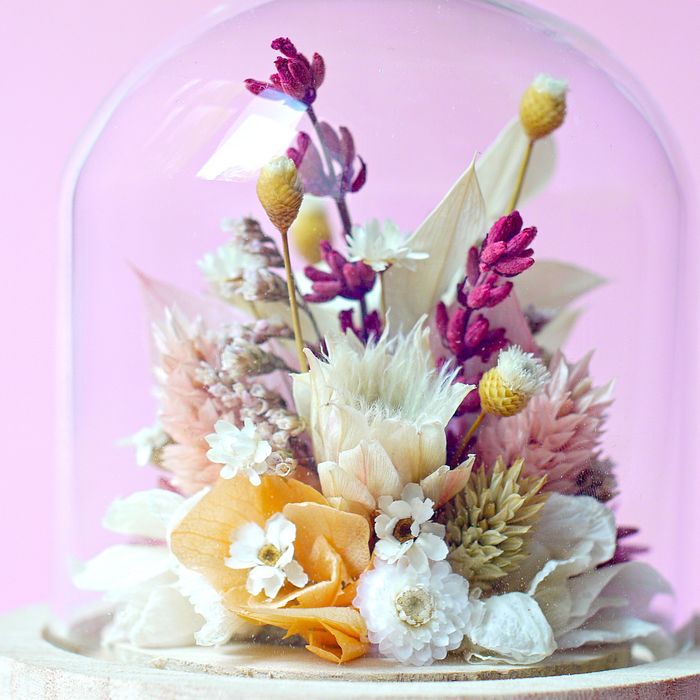 Mini cloche fleurie "Virgin Suicides"