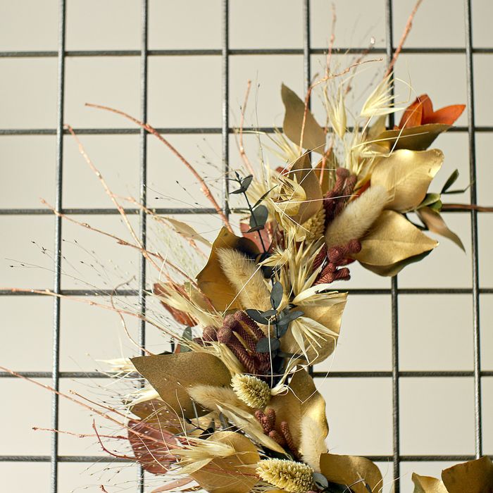 Couronne murale doré & cuivré