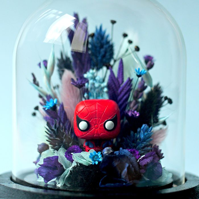Cloche fleurie Spiderman