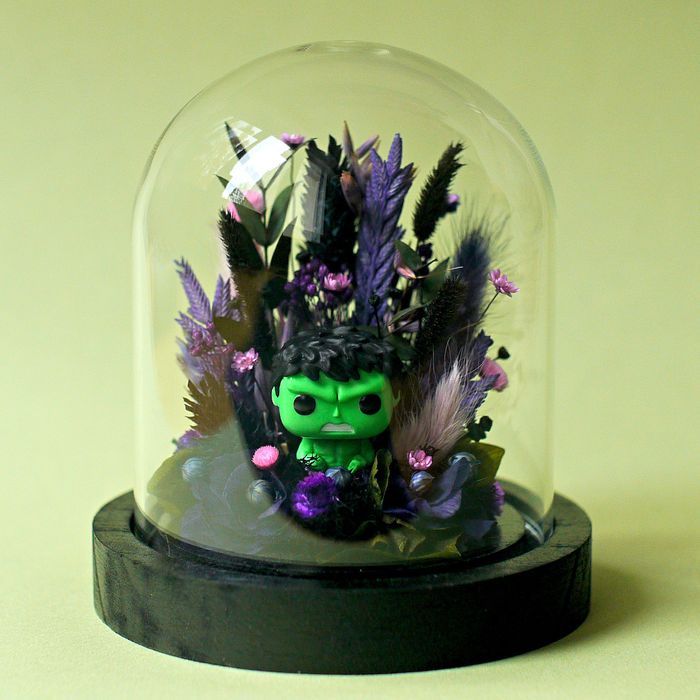 Cloche fleurie Hulk