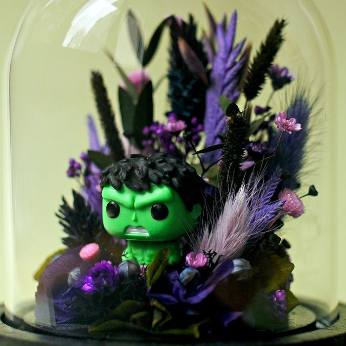 Cloche fleurie Hulk