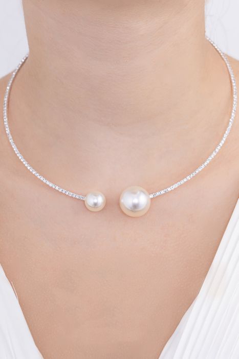 Parure bijoux collier mariage 0046