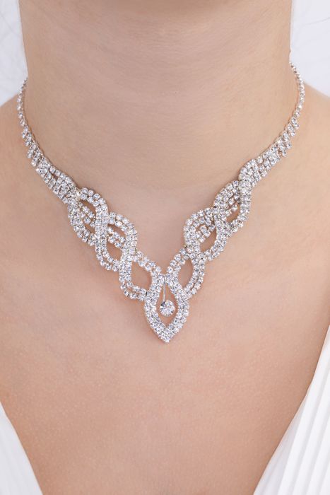 Parure bijoux collier mariage 0048