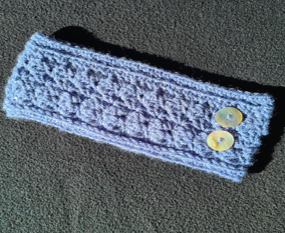 Bandeau rectangle, bleu brillant par Le crochet d'Isa
