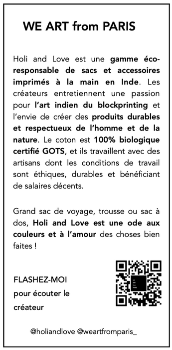 Trousse cosmétique Magenta Goldbird par Holi and Love