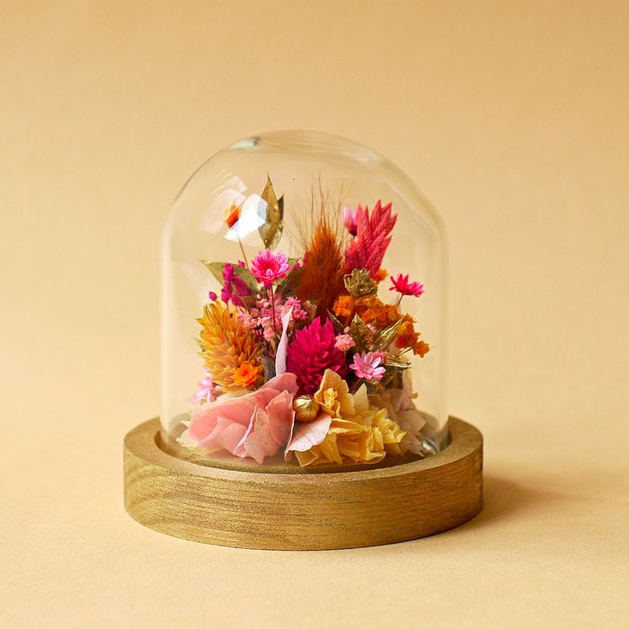 Mini cloche fleurie "Bollywood"
