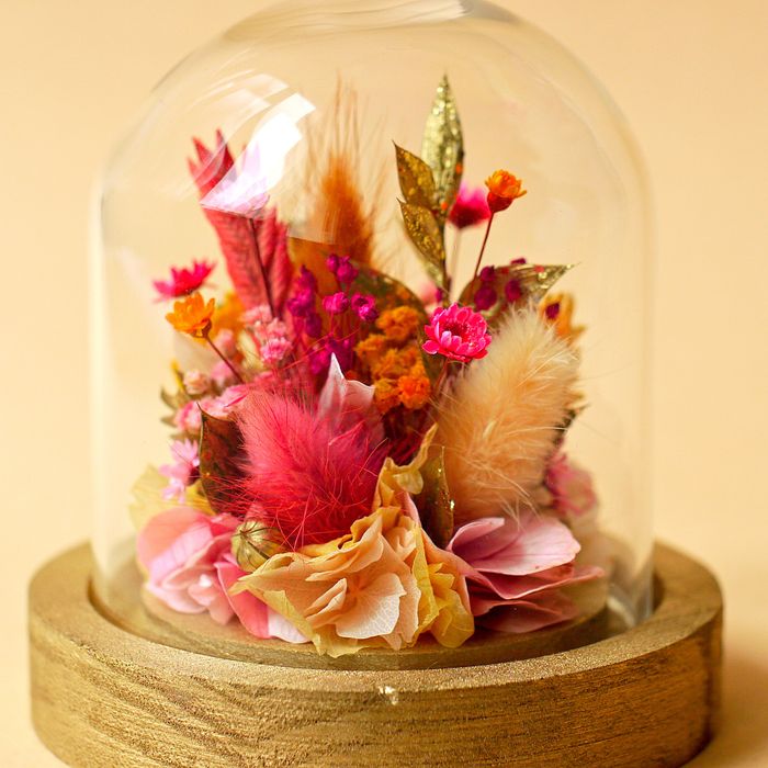 Mini cloche fleurie "Bollywood"