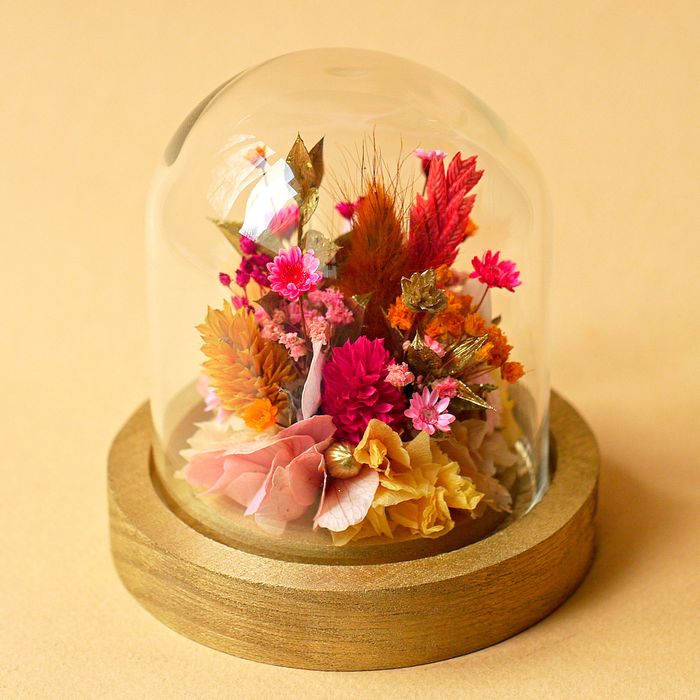 Mini cloche fleurie "Bollywood"