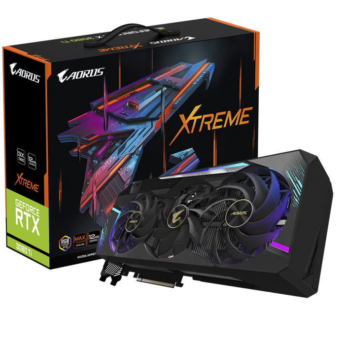 CARTE GRAPHIQUE Gigabyte AORUS GeForce RTX 3080 Ti Master XTREME 12G NVIDIA 12 Go GDDR6X