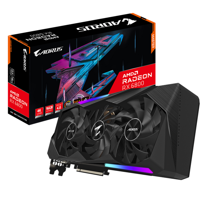 GIGABYTE AMD Radeon - RX6800 MASTER - 16 Go GDDR6 GV-R68AORUS M-16GD