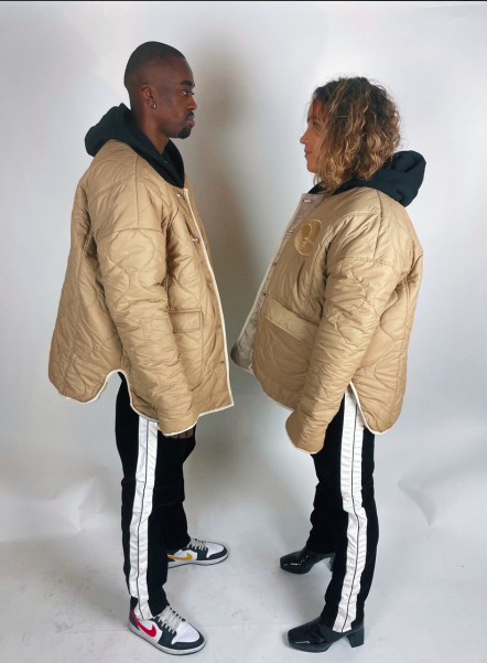Veste TED Oversize Réversible Mocha/Taupe par Coeur brisé
