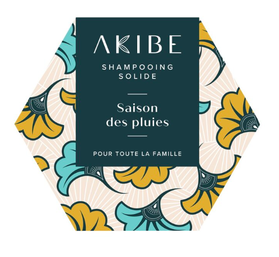 Shampoing solide "Saison des pluies" par Akibe