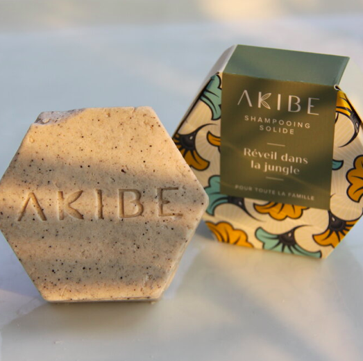 Shampoing solide "Réveil dans la jungle" par Akibe