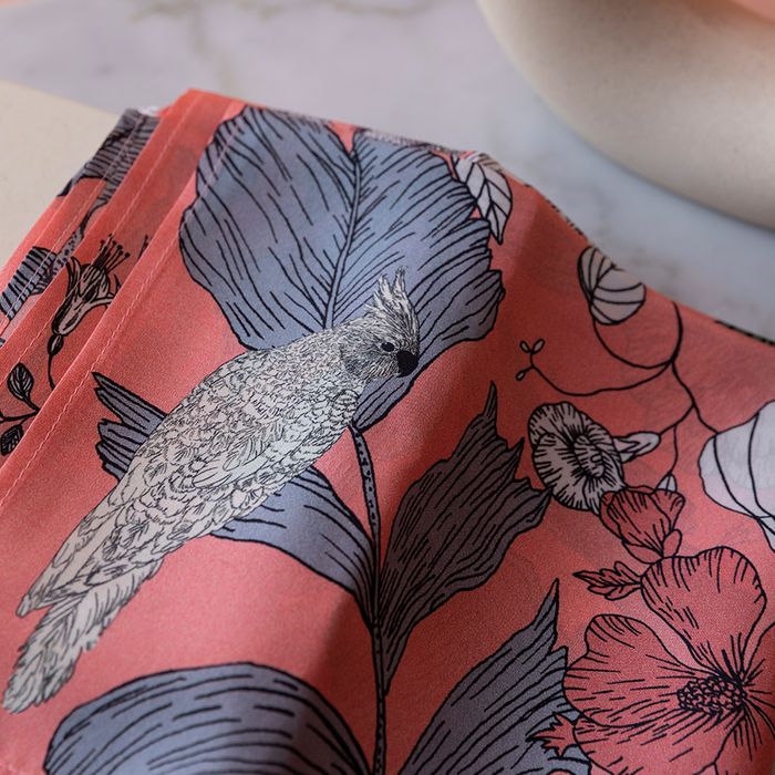 Foulard en soie 90cm Botanica