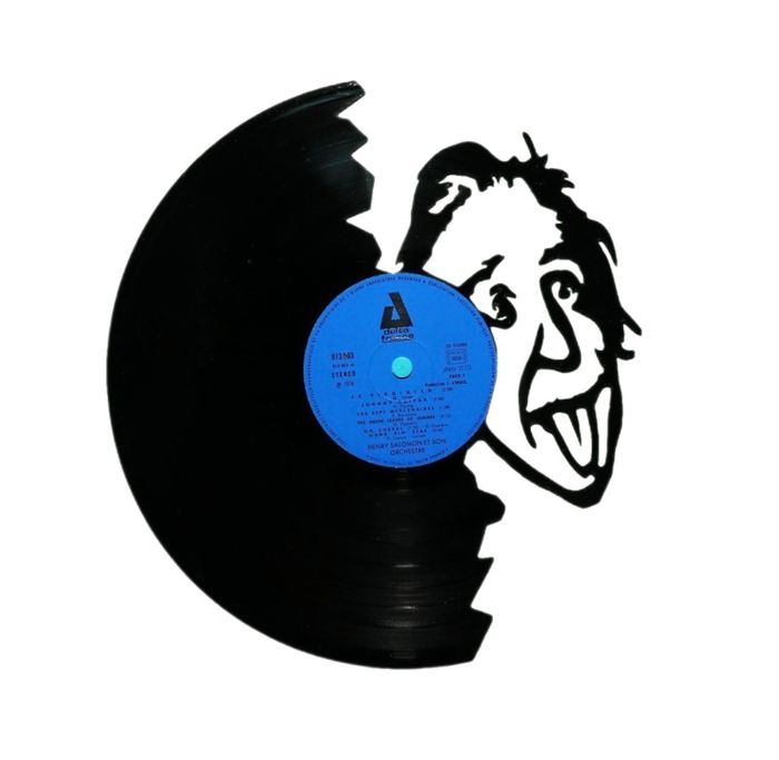 Vinyle découpé "Einstein" par Disc art déco