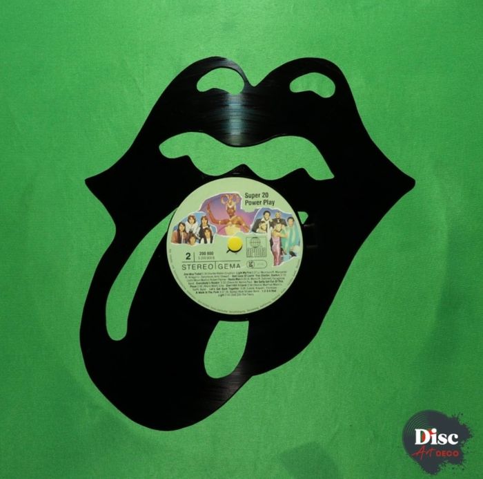 Vinyle découpé "Stones" par Disc art déco