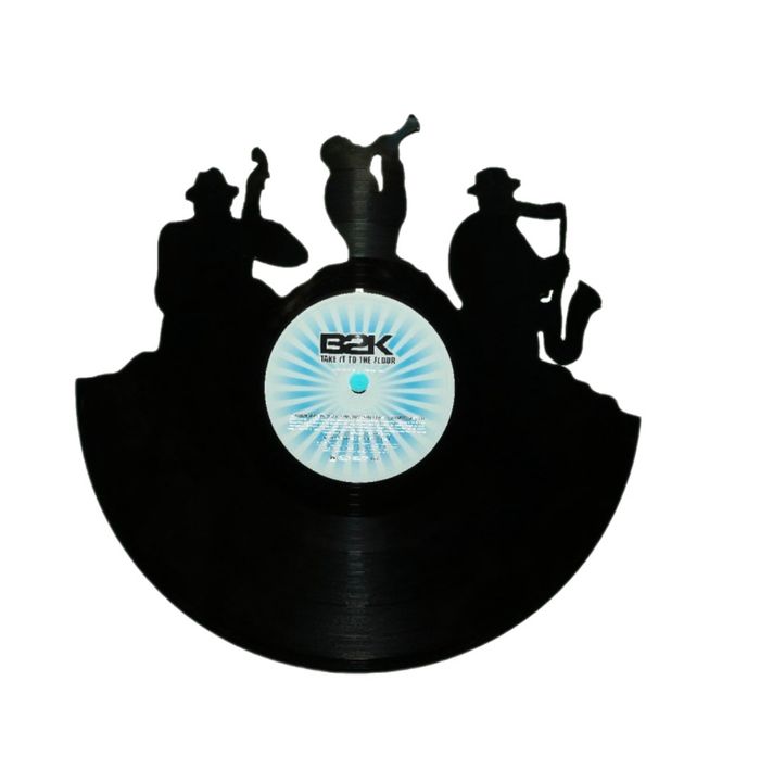 Vinyle découpé "Jazz band" par Disc art déco