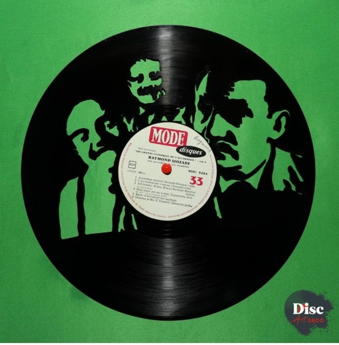 Vinyle découpé "Tontons flingueurs" par Disc art déco