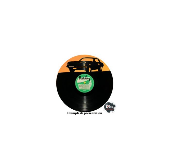 Vinyle fond coloré "Orange" par Disc art déco