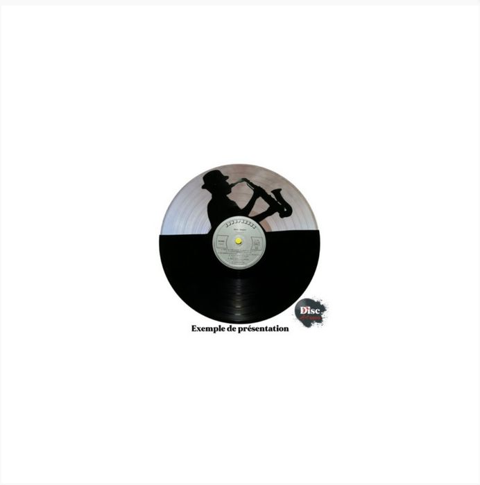 Vinyle fond coloré "Argenté" par Disc art déco