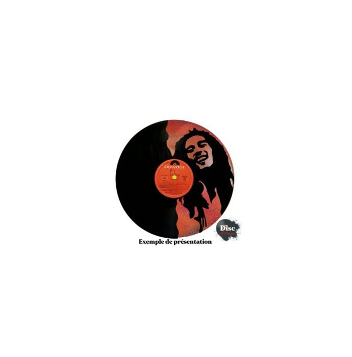Vinyle fond coloré "Rose par Disc art déco