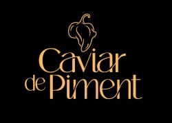 Logo "Caviar de piment" avec "Épicerie fine" en dessous.