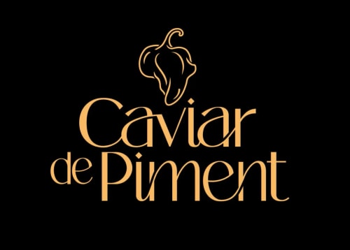 Logo "Caviar de piment" avec "Épicerie fine" en dessous.