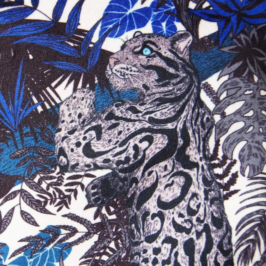 panthera- pochette velours