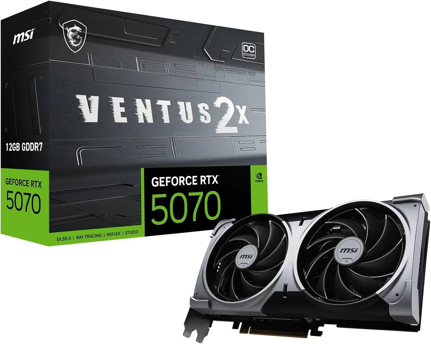 MSI NVIDIA GeForce RTX 5070 12G Ventus 2X OC 