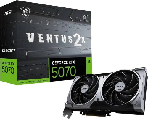 MSI NVIDIA GeForce RTX 5070 12G Ventus 2X OC