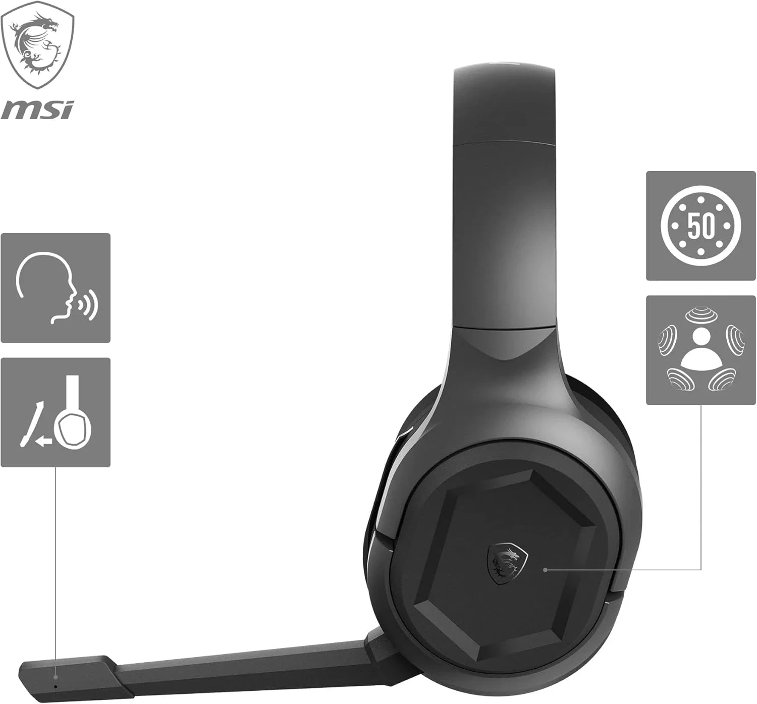 MSI Immerse GH50 wireless micro Casque