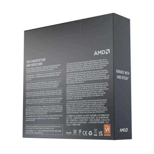 AMD Ryzen 5 7600X Processeur (Integrated Radeon Graphique Intégré, 6 Coeurs/12 Threads, 105W TDP, Socket AM5)